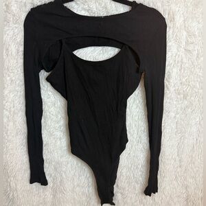 Princess Polly Black Cutout Bodysuit